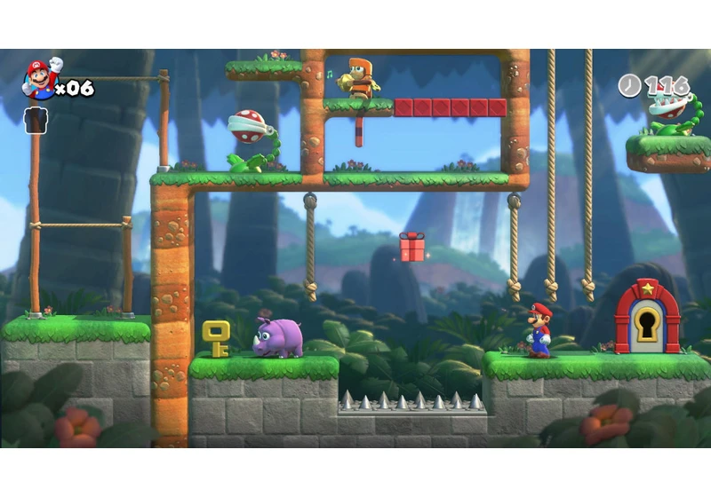 Mario vs. Donkey Kong is an odd, eye-catching ode to simpler times