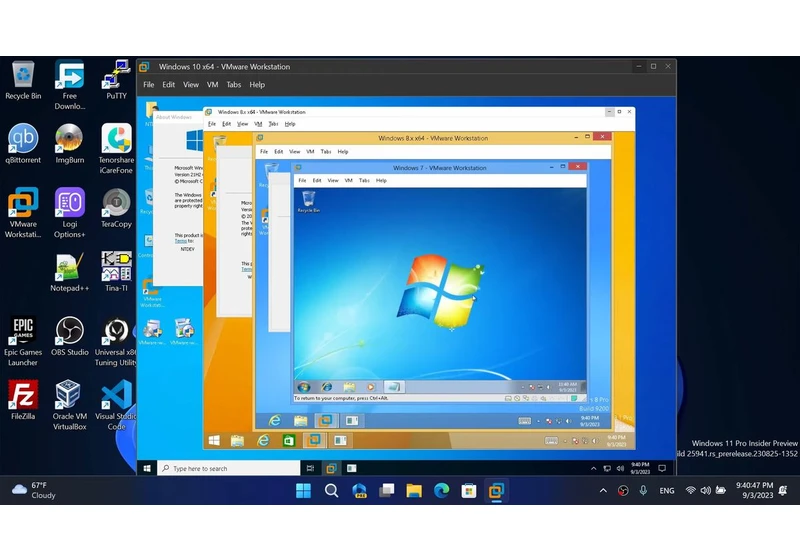 Winception: Running Microsoft’s Last Five OSes Simultaneously