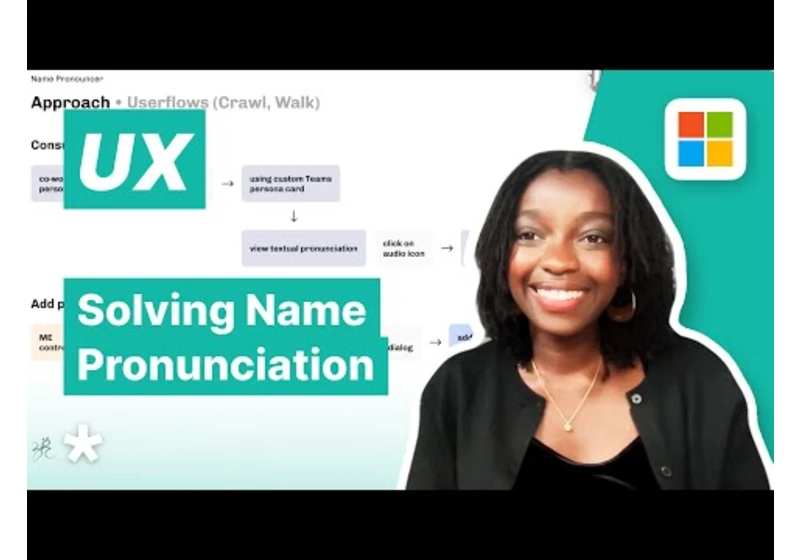 UX Interview - Solving Name Pronunciation (with Sr. Microsoft Designer)