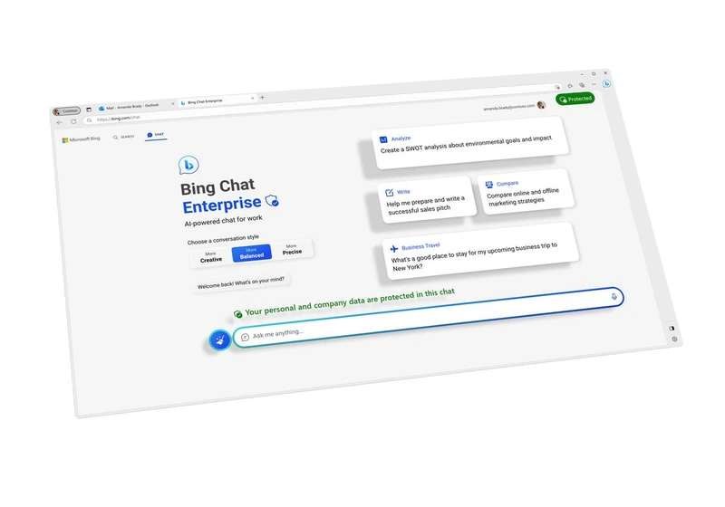 Bing Chat Enterprise won't share your data with Microsoft
