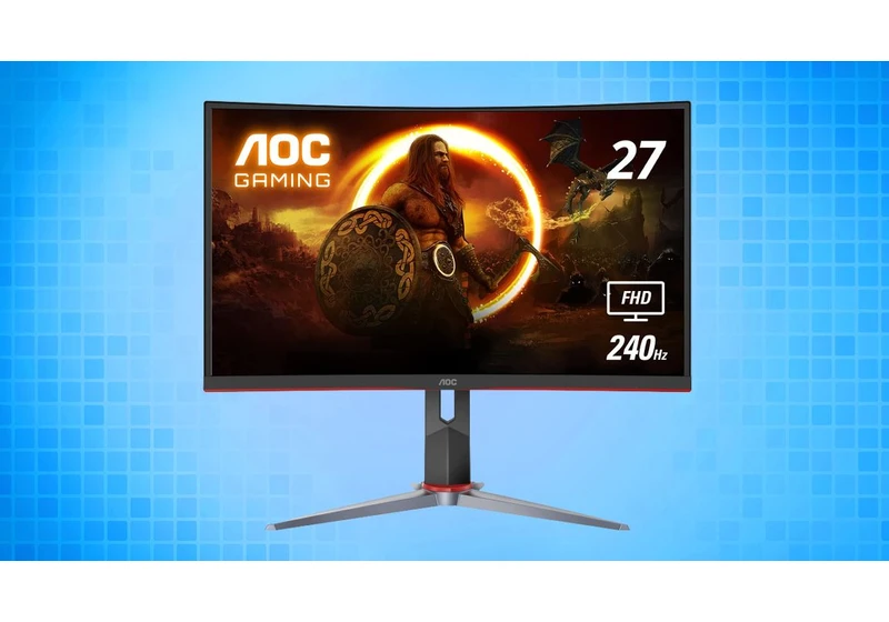 AOC 27-Inch 240Hz Curved Gaming Monitor Drops to $179