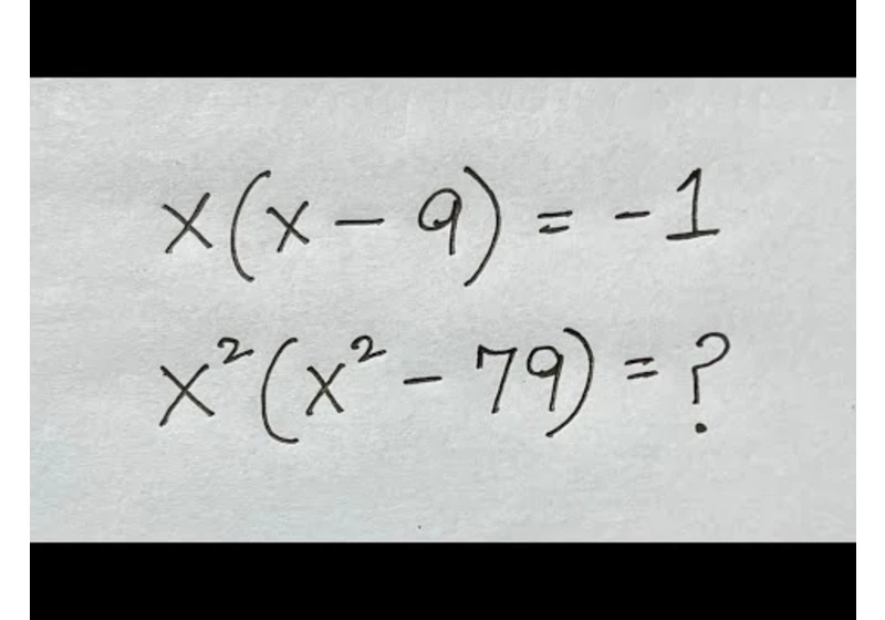 Can you solve this Algebra problem in just few steps?