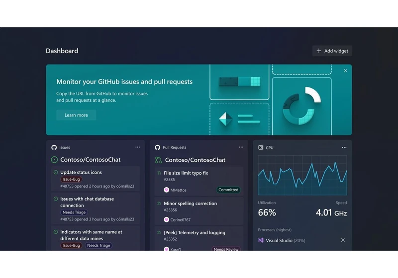 Microsoft unveils new 'Dev Home' and 'Dev Drive' features with faster file system for Windows 11 developers