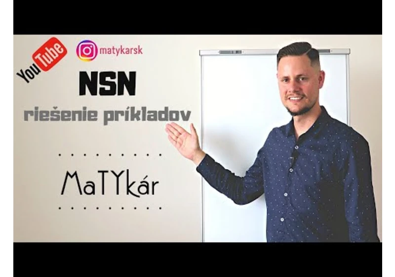 NSN | najmenší spoločný násobok - príklady