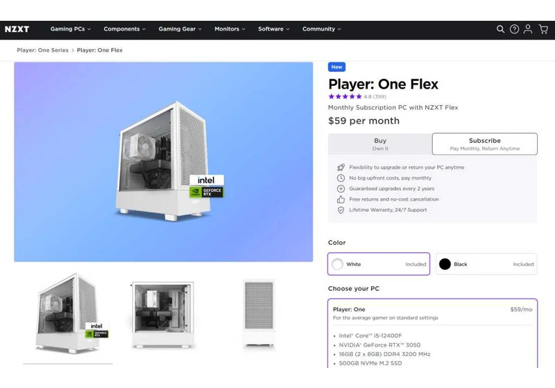 Would you rent a gaming PC? You can now with NZXT’s Flex program