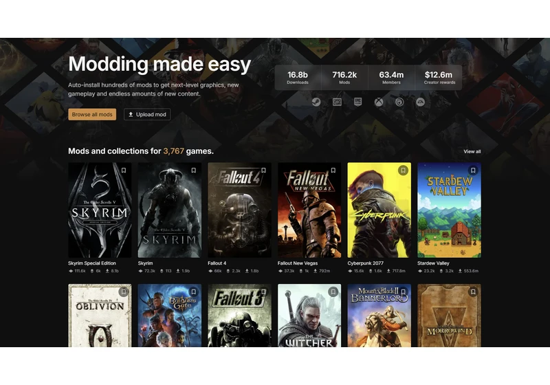 'Incoming sub model!' — PC gamers react to Nexus Mods ownership change