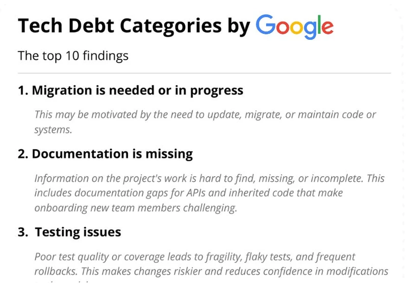 Google Measures and Manages Tech Debt