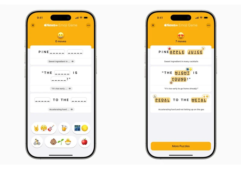 Apple's Emoji Game is now out for News+ subscribers in the US and Canada