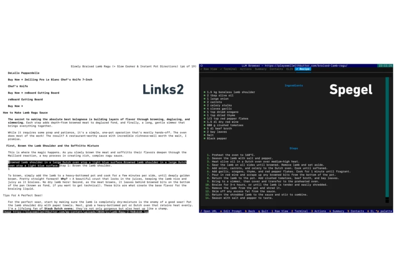 Show HN: Spegel, a Terminal Browser That Uses LLMs to Rewrite Webpages