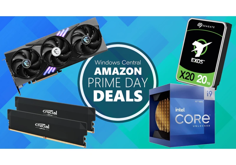 Early Prime Day PC build deals are live — Major savings on NVIDIA RTX GPUs, AMD Ryzen CPUs, fast storage, and more