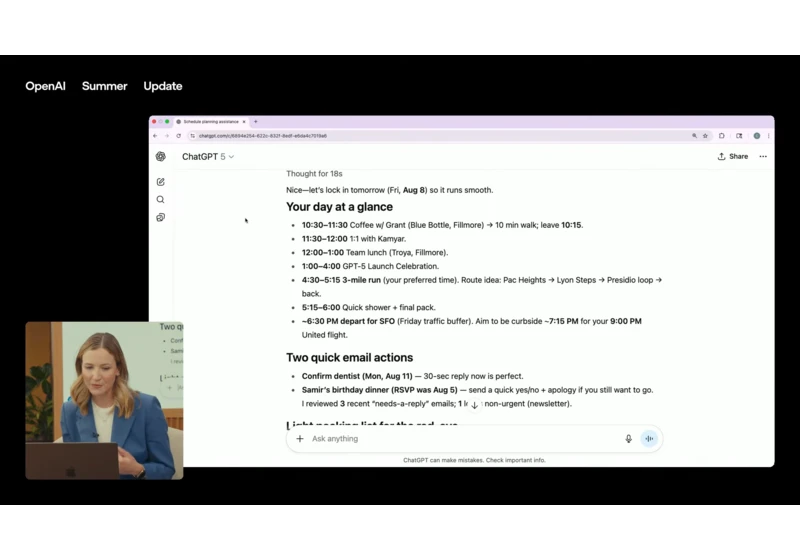  ChatGPT is inside your Gmail inbox and reviewing your calendar (with your permission) 