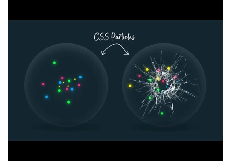 Glass Ball Particle Animation Effects | Html CSS Animation