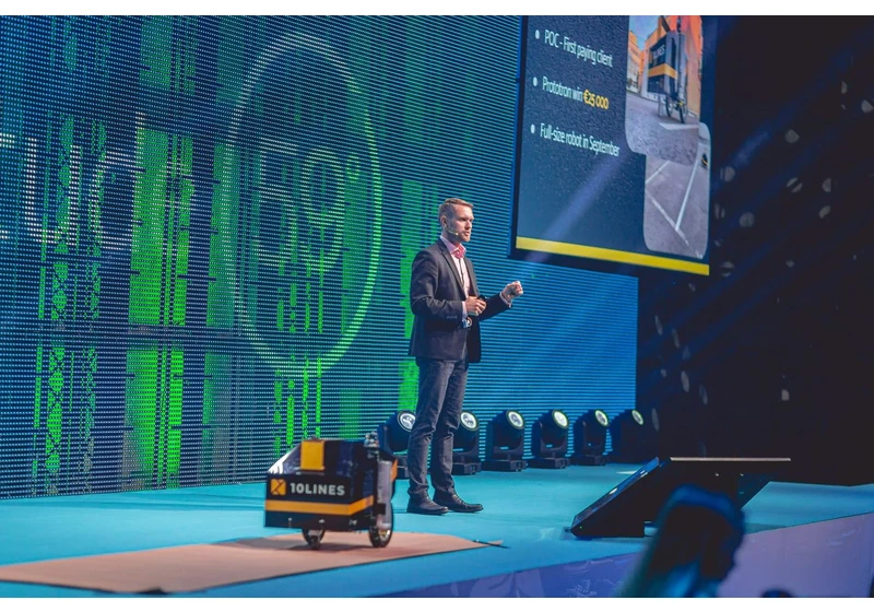 Estonian startup 10Lines raises €700K to boost its autonomous line-marking robots for roads & parking spaces