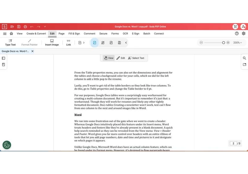 Soda PDF Online review: A PDF editor for any device