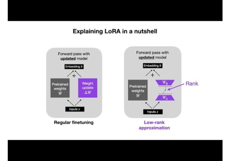 Insights from Finetuning LLMs with Low-Rank Adaptation