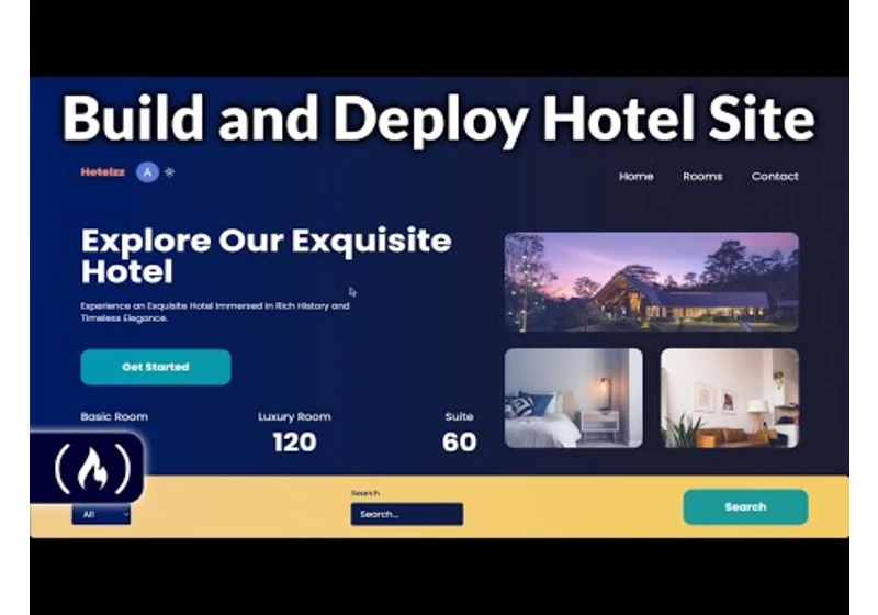 Full Stack Tutorial – Hotel Management Site w/ Next.js, React, Sanity.io, Tailwind, Stripe