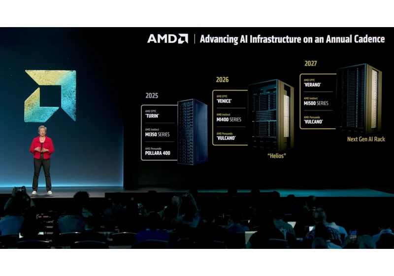 AMD unwraps 2027 AI plans: Verano CPU, Instinct MI500X GPU, next-gen AI rack