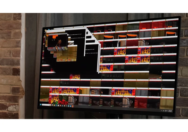 AMD Threadripper Pro 9995WX can run 400 copies of Doom or eight instances of Crysis simultaneously — CPU is so powerful that tester left 100 copies of the classic game running accidentally without realizing