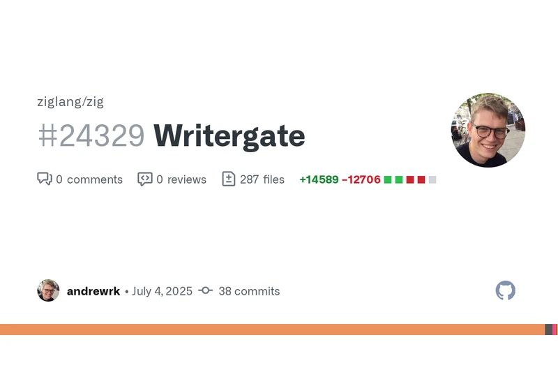 Zig breaking change – initial Writergate