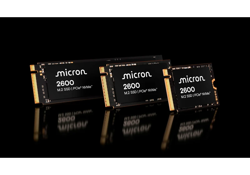  Micron 2600 QLC SSD uses flexible caching to offer TLC-like performance—7,200 MB/s reads and 6,500 MB/s writes push the limits of PCIe 4.0 