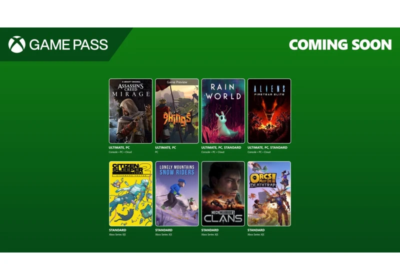 Xbox Game Pass Gets an Assassin's Creed Game and More in August — While this Awesome Co-op Title Returns to the Service