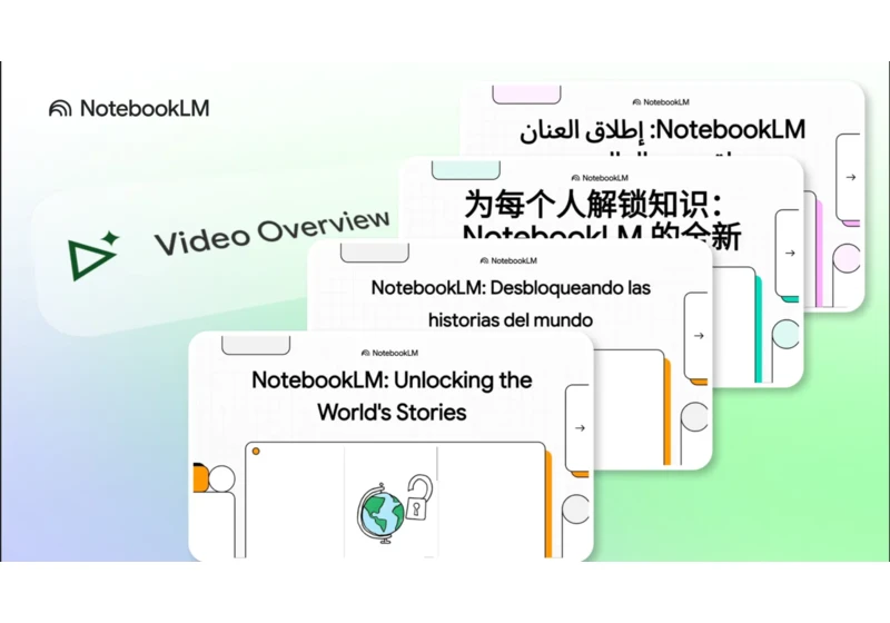  Google NotebookLM goes global with multilingual AI video summaries of your notes 