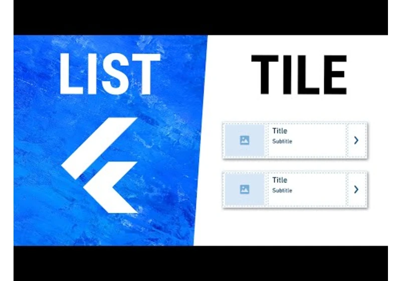 Flutter ListTile Widget