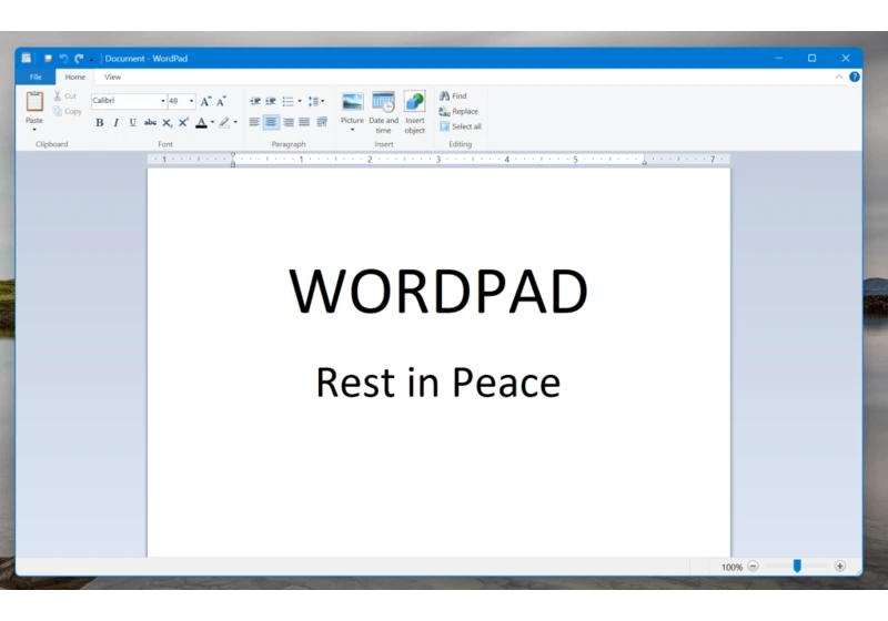 Microsoft is killing WordPad, a mainstay since Windows 95