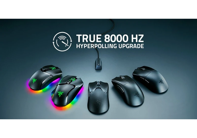 Razer Enables 8 KHz Polling Rate on More Mice, Via Firmware Update