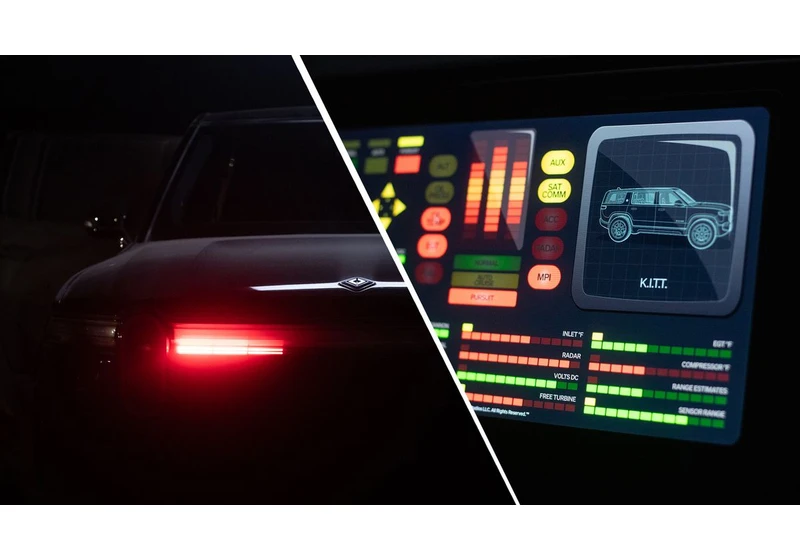 Rivian just gave its EVs a KITT from Knight Rider makeover with this spooky software update